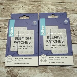 2x bliss Tea Tree Oil Heart Blemish Patches for Face 72 Count Clean Beauty